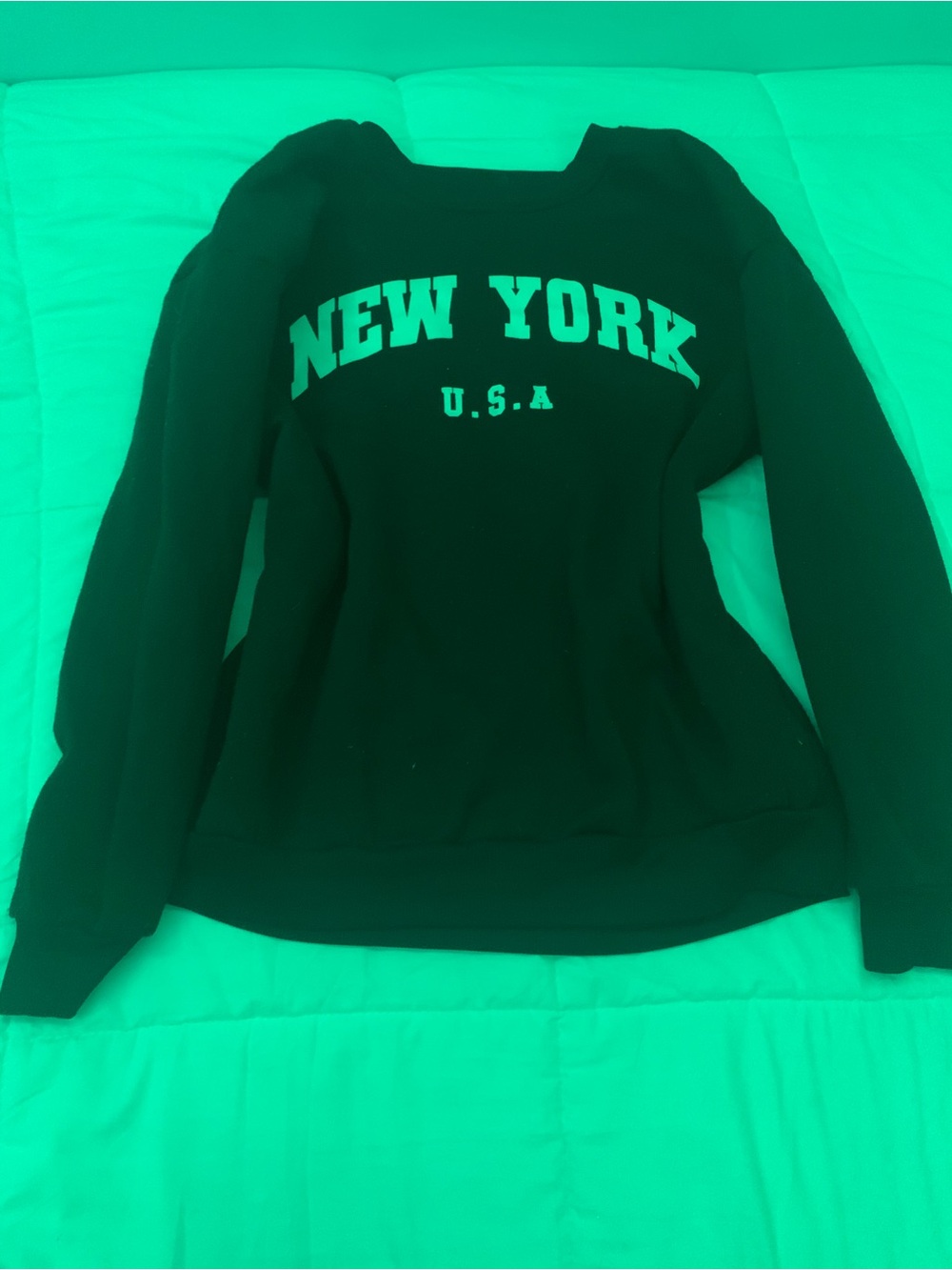 New York U.S.A. Graphic Sweatshirt - Black
